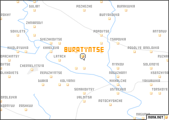 map of Buratynʼtse