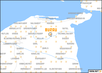 map of Bürau