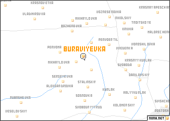 map of Buraviyëvka