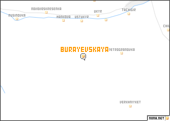 map of Burayëvskaya