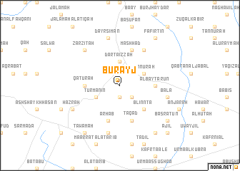 map of Burayj