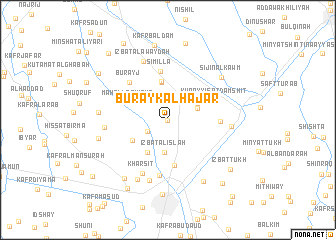 map of Burayk al Ḩajar