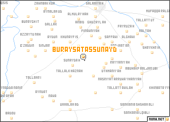 map of Burayşat as Sunayd