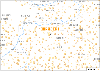 map of Burazeri