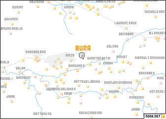 map of Bura