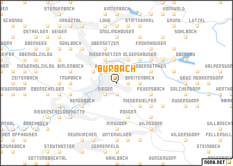 map of Bürbach