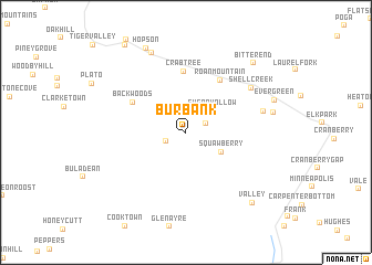 map of Burbank