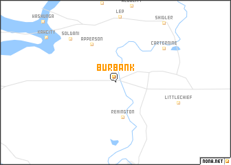 map of Burbank