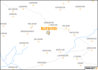 map of Burbinai