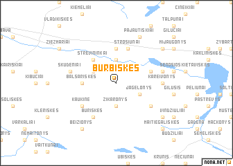 map of Burbiškės