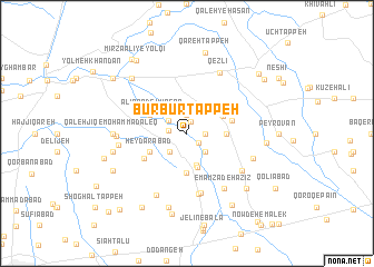 map of Būrbūr Tappeh