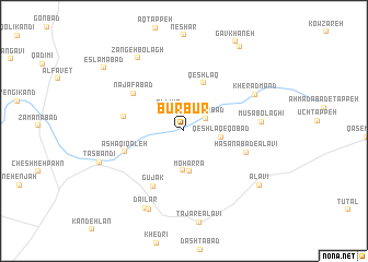 map of Būrbūr