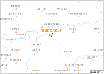 map of Burçaklı