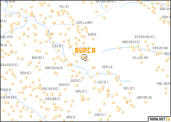 map of Burča