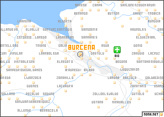 map of Burceña