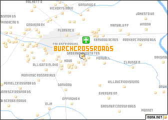 map of Burch Crossroads