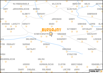 map of Burdajny
