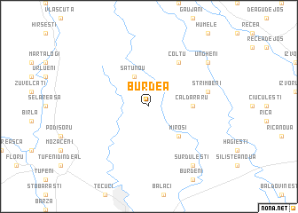 map of Burdea