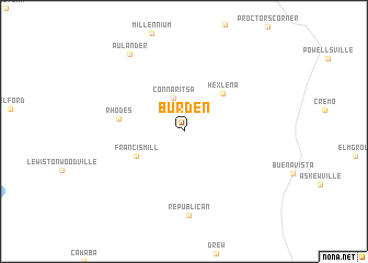 map of Burden