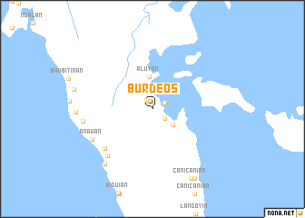 map of Burdeos