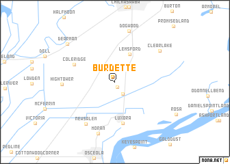 map of Burdette