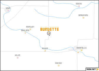 map of Burdette