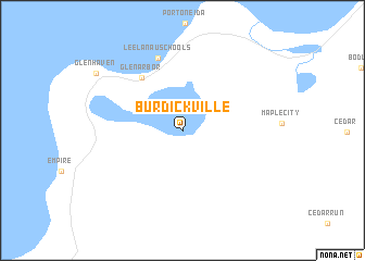 map of Burdickville