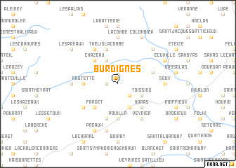 map of Burdignes