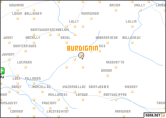 map of Burdignin