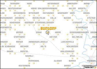 map of Burdorf