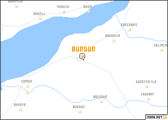 map of Burdur