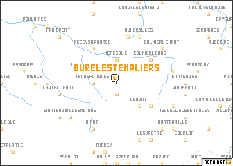 map of Bure-les-Templiers