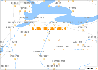 map of Büren nid dem Bach