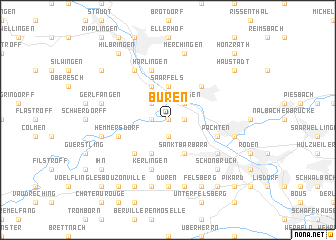 map of Büren