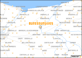 map of Bures-sur-Dives