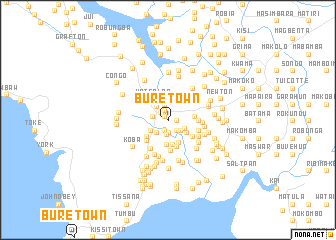 map of Bure Town