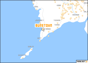 map of Bure Town