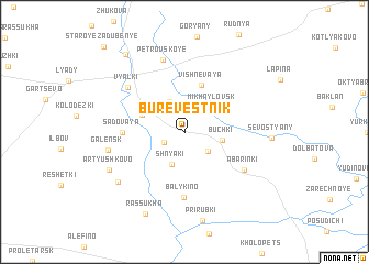 map of Burevestnik