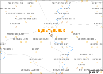 map of Burey-en-Vaux