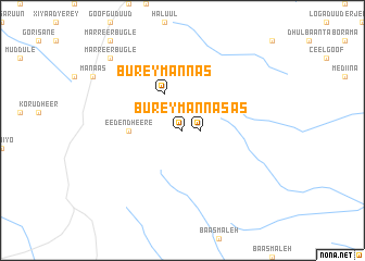 map of Burey Mannas