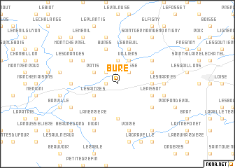 map of Buré