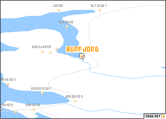 map of Burfjord