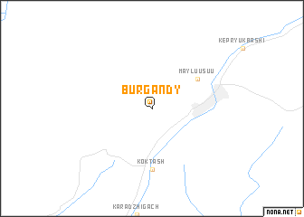 map of Burgandy