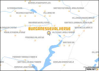 map of Burganes de Valverde