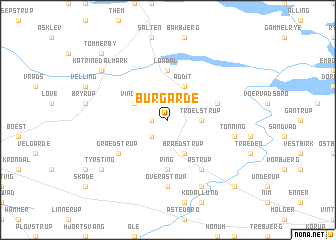 map of Burgårde