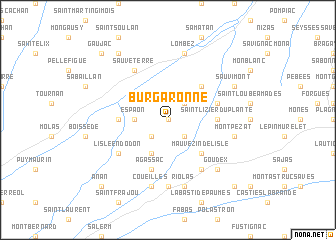 map of Burgaronne