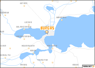 map of Burgas