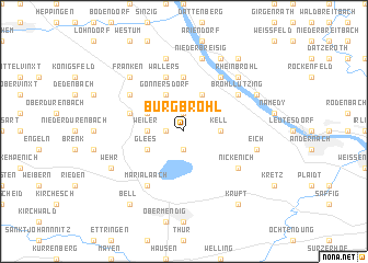 map of Burgbrohl