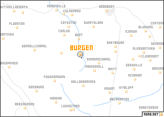 map of Burgen