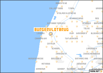 map of Burgervlotbrug